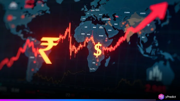 USD/INR Rises as Rupee Weakens on FII Outflows, Crude Oil Pressure
